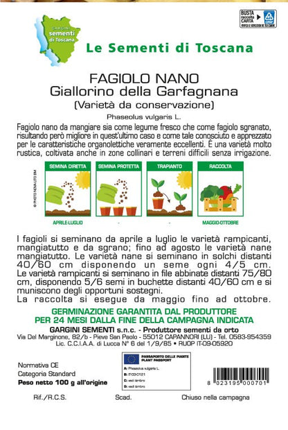 Giallorino della Garfagnana 100gr Gargini Sementi